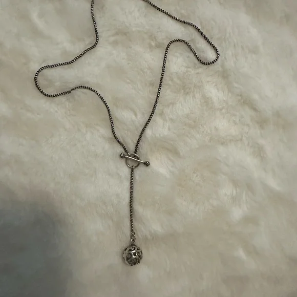 SILPADA 925 Silver Vintage Carved Solid
Pendent Goldstone Necklace NE4104 - Picture 4 of 4